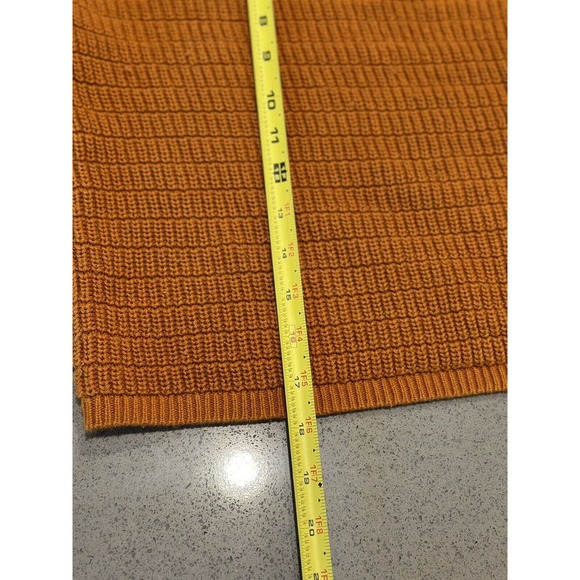 Womens Orange Knitted Guess Long Sleeve Sweater Size L - Picture 7 of 7